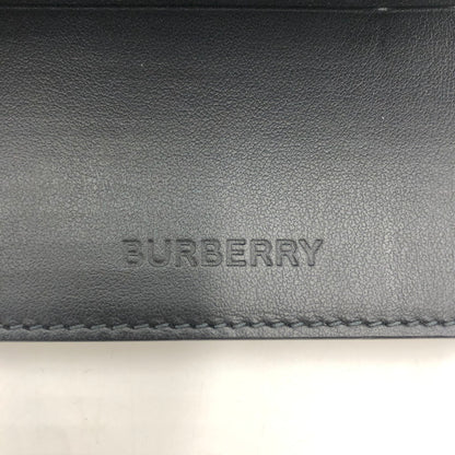 【中古品】【メンズ/レディース】 BURBERRY バーバリー CHECK FOLDING CARD CASE 80702041 チェック フォールデイング カードケース 財布 181-251220-yy-08-tei カラー：チャコール 万代Net店
