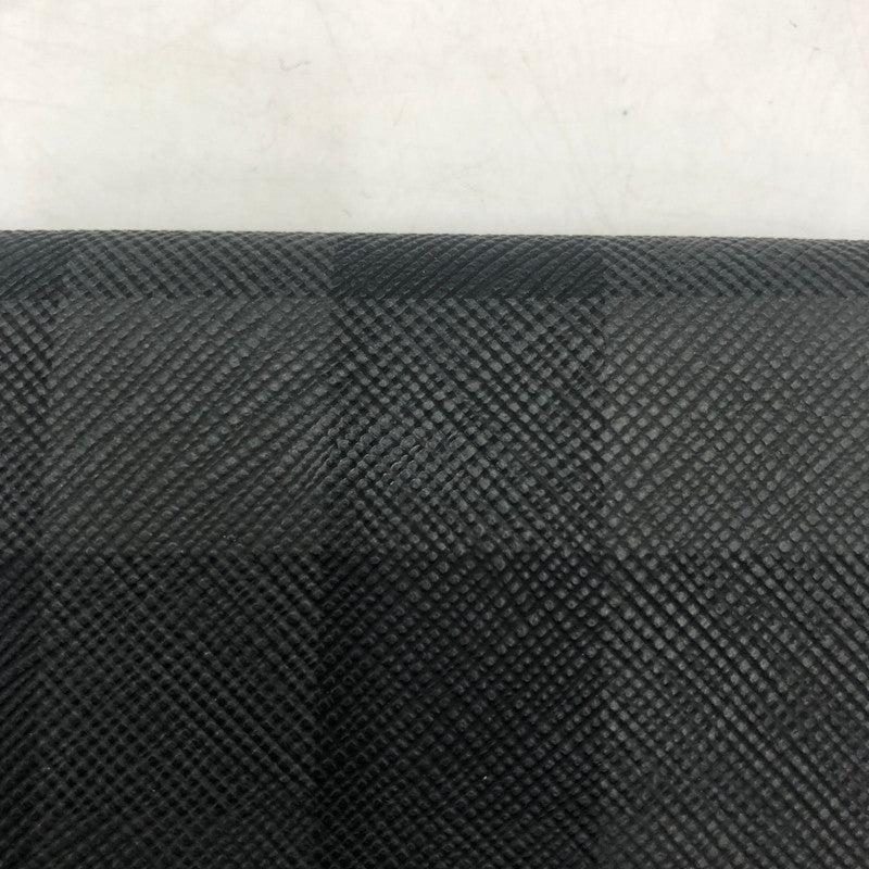 【中古品】【メンズ/レディース】 BURBERRY バーバリー CHECK FOLDING CARD CASE 80702041 チェック フォールデイング カードケース 財布 181-251220-yy-08-tei カラー：チャコール 万代Net店