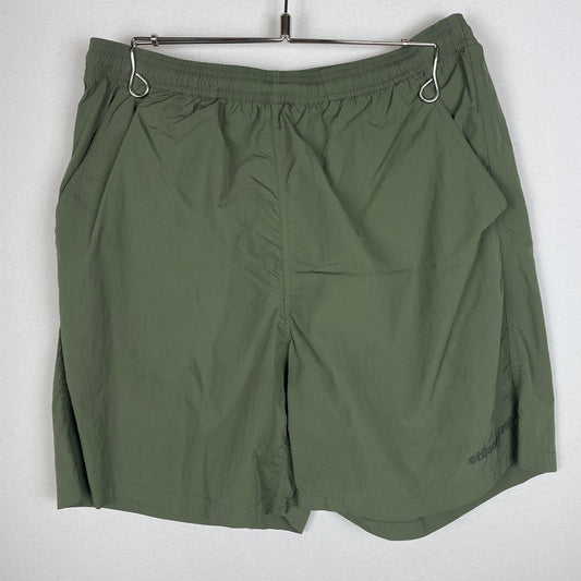 【中古品】【メンズ】 STUSSY ステューシー NYLON COURT SHORT PANT 112330 ナイロンコートショートパンツ ボトムス ショーツ ハーフパンツ 153-251217-ts-13-tei サイズ：S カラー：カーキ 万代Net店