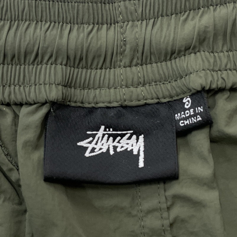 【中古品】【メンズ】 STUSSY ステューシー NYLON COURT SHORT PANT 112330 ナイロンコートショートパンツ ボトムス ショーツ ハーフパンツ 153-251217-ts-13-tei サイズ：S カラー：カーキ 万代Net店