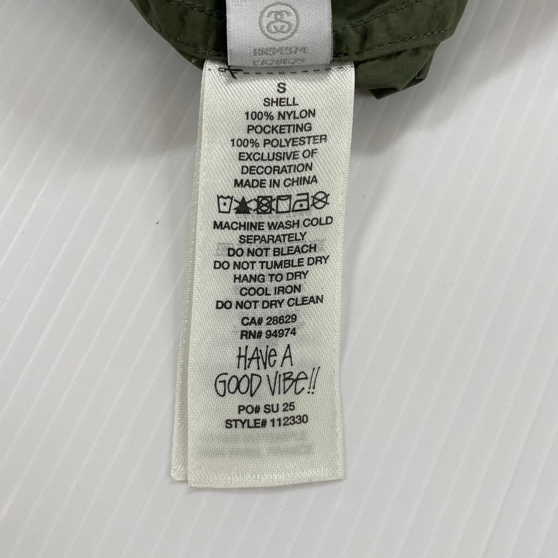 【中古品】【メンズ】 STUSSY ステューシー NYLON COURT SHORT PANT 112330 ナイロンコートショートパンツ ボトムス ショーツ ハーフパンツ 153-251217-ts-13-tei サイズ：S カラー：カーキ 万代Net店