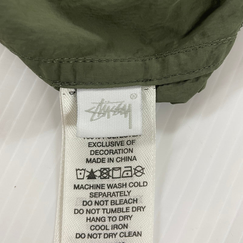【中古品】【メンズ】 STUSSY ステューシー NYLON COURT SHORT PANT 112330 ナイロンコートショートパンツ ボトムス ショーツ ハーフパンツ 153-251217-ts-13-tei サイズ：S カラー：カーキ 万代Net店