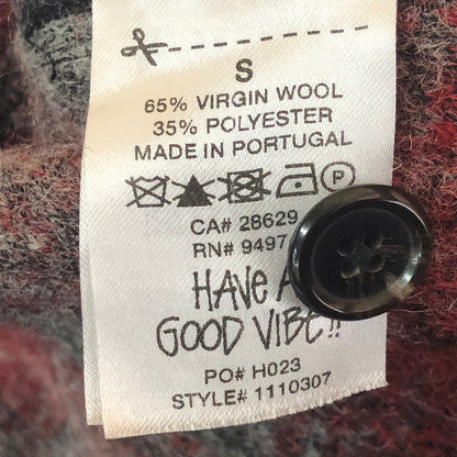 【中古品】【メンズ】 STUSSY ステューシー BRUSHED WOOL PLAID ZIP SHIRT 1110307 ブラッシュド ウール チェック ジップ シャツ ライトアウター 142-251002-ks-14-fuz サイズ：S カラー：レッド 万代Net店
