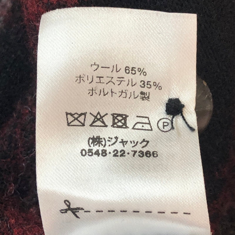 【中古品】【メンズ】 STUSSY ステューシー BRUSHED WOOL PLAID ZIP SHIRT 1110307 ブラッシュド ウール チェック ジップ シャツ ライトアウター 142-251002-ks-14-fuz サイズ：S カラー：レッド 万代Net店