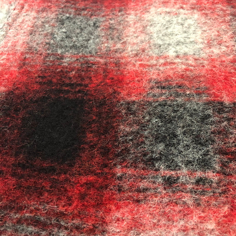 【中古品】【メンズ】 STUSSY ステューシー BRUSHED WOOL PLAID ZIP SHIRT 1110307 ブラッシュド ウール チェック ジップ シャツ ライトアウター 142-251002-ks-14-fuz サイズ：S カラー：レッド 万代Net店
