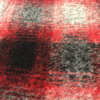 【中古品】【メンズ】 STUSSY ステューシー BRUSHED WOOL PLAID ZIP SHIRT 1110307 ブラッシュド ウール チェック ジップ シャツ ライトアウター 142-251002-ks-14-fuz サイズ：S カラー：レッド 万代Net店