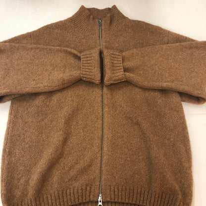 【中古品】【メンズ】 STUSSY ステューシー 24AW FULL ZIP BRUSHED MERINO SWEATER 117248 フルジップ ブラッシュメリノ セーター 長袖 トップス 142-251002-ks-15-fuz サイズ：S カラー：キャメル 万代Net店