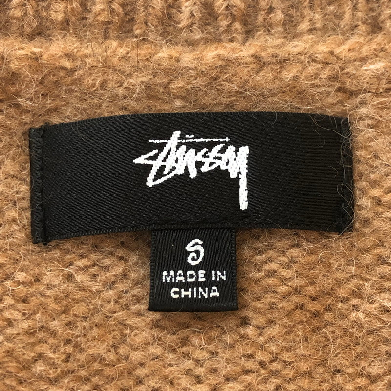 【中古品】【メンズ】 STUSSY ステューシー 24AW FULL ZIP BRUSHED MERINO SWEATER 117248 フルジップ ブラッシュメリノ セーター 長袖 トップス 142-251002-ks-15-fuz サイズ：S カラー：キャメル 万代Net店