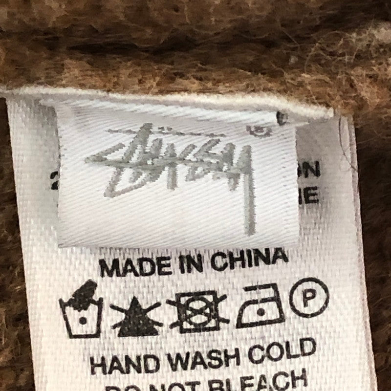 【中古品】【メンズ】 STUSSY ステューシー 24AW FULL ZIP BRUSHED MERINO SWEATER 117248 フルジップ ブラッシュメリノ セーター 長袖 トップス 142-251002-ks-15-fuz サイズ：S カラー：キャメル 万代Net店