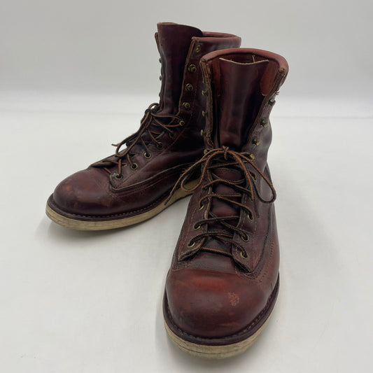 【現状渡し品】【メンズ】 Danner ダナー FOREMAN WORK BOOTS 12200 フォアマン ワークブーツ 靴 USA製 164-260108-yy-16-tei サイズ：10D カラー：レッド 万代Net店