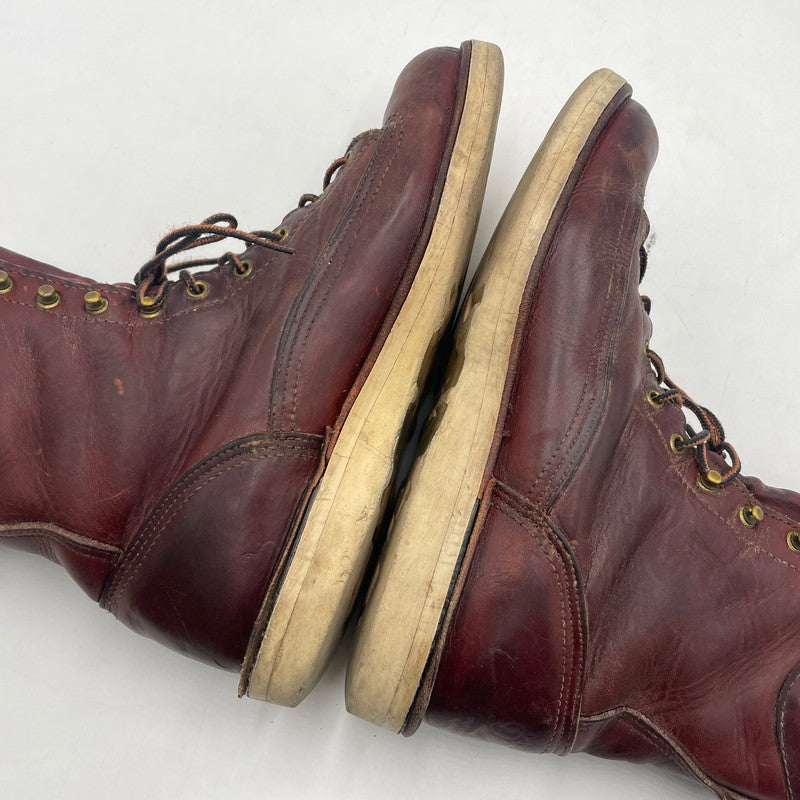 【現状渡し品】【メンズ】 Danner ダナー FOREMAN WORK BOOTS 12200 フォアマン ワークブーツ 靴 USA製 164-260108-yy-16-tei サイズ：10D カラー：レッド 万代Net店
