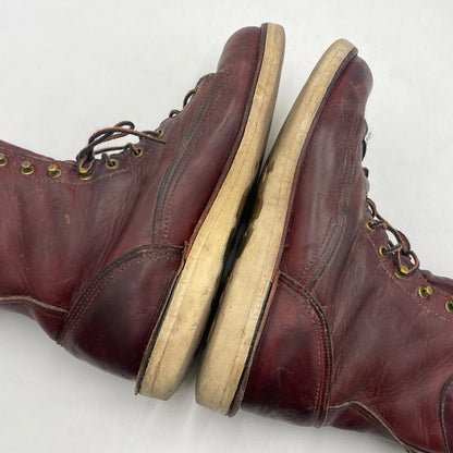 【現状渡し品】【メンズ】 Danner ダナー FOREMAN WORK BOOTS 12200 フォアマン ワークブーツ 靴 USA製 164-260108-yy-16-tei サイズ：10D カラー：レッド 万代Net店