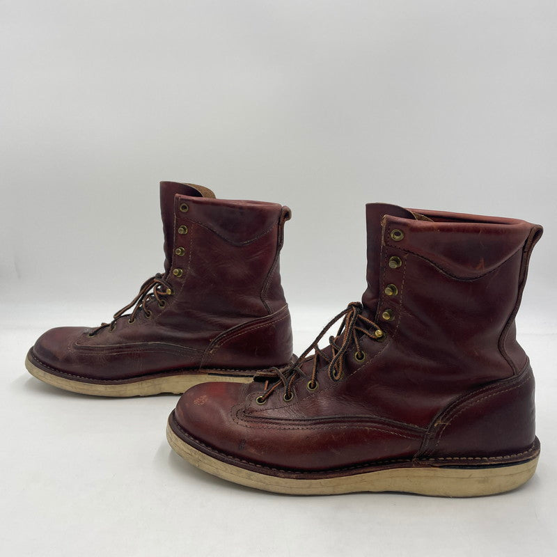 【現状渡し品】【メンズ】 Danner ダナー FOREMAN WORK BOOTS 12200 フォアマン ワークブーツ 靴 USA製 164-260108-yy-16-tei サイズ：10D カラー：レッド 万代Net店