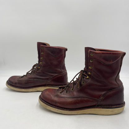 【現状渡し品】【メンズ】 Danner ダナー FOREMAN WORK BOOTS 12200 フォアマン ワークブーツ 靴 USA製 164-260108-yy-16-tei サイズ：10D カラー：レッド 万代Net店