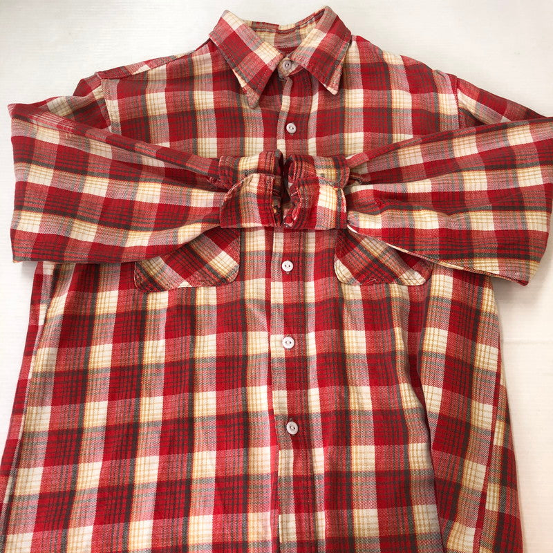 【中古品】【メンズ】 BIGMAC ビッグマック 70's FLANNEL CHECK L/S SHIRT VINTAGE 70年代 フランネル チェック ロングスリーブ シャツ 長袖 トップス 145-251009-ks-18-tei サイズ：15-15 1/2 カラー：マルチカラー 万代Net店