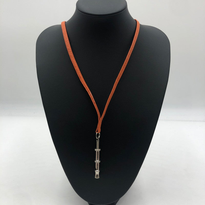 【中古品】【レディース】 HERMES エルメス シフレ ホイッスル ネックレス アクセサリー ペンダント 182-251001-KS-08-tei カラー：シルバー 万代Net店