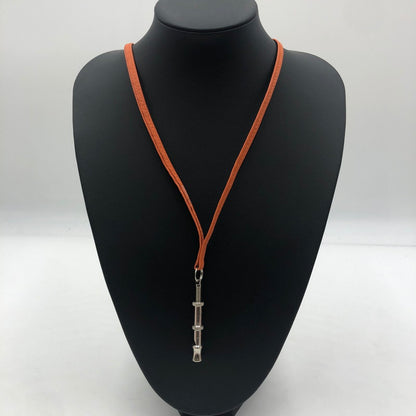 【中古品】【レディース】 HERMES エルメス シフレ ホイッスル ネックレス アクセサリー ペンダント 182-251001-KS-08-tei カラー：シルバー 万代Net店