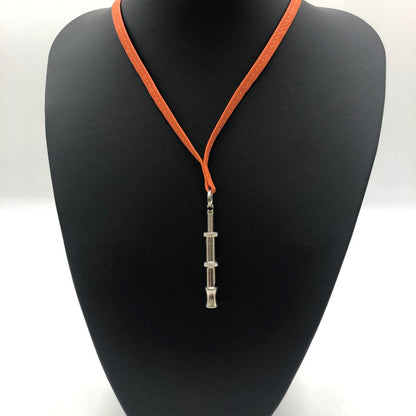 【中古品】【レディース】 HERMES エルメス シフレ ホイッスル ネックレス アクセサリー ペンダント 182-251001-KS-08-tei カラー：シルバー 万代Net店