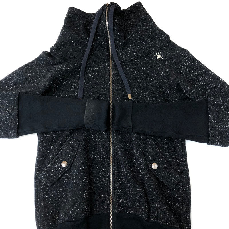 【中古品】【レディース】 HYSTERIC GLAMOUR ヒステリックグラマー FULLZIP STANDCOLLAR JACKET 2CJ-3120 フルジップ スタンドカラー ジャケット ライトアウター 刺繍 168-251126-ks-25-tei サイズ：F カラー：ブラック 万代Net店