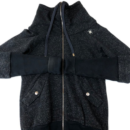 【中古品】【レディース】 HYSTERIC GLAMOUR ヒステリックグラマー FULLZIP STANDCOLLAR JACKET 2CJ-3120 フルジップ スタンドカラー ジャケット ライトアウター 刺繍 168-251126-ks-25-tei サイズ：F カラー：ブラック 万代Net店