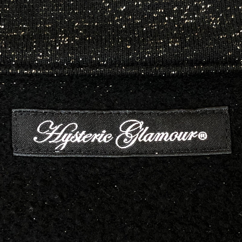【中古品】【レディース】 HYSTERIC GLAMOUR ヒステリックグラマー FULLZIP STANDCOLLAR JACKET 2CJ-3120 フルジップ スタンドカラー ジャケット ライトアウター 刺繍 168-251126-ks-25-tei サイズ：F カラー：ブラック 万代Net店