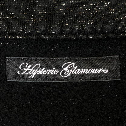 【中古品】【レディース】 HYSTERIC GLAMOUR ヒステリックグラマー FULLZIP STANDCOLLAR JACKET 2CJ-3120 フルジップ スタンドカラー ジャケット ライトアウター 刺繍 168-251126-ks-25-tei サイズ：F カラー：ブラック 万代Net店