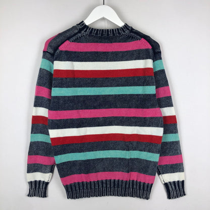 【中古品】【メンズ/レディース】 HYSTERIC GLAMOUR ヒステリックグラマー × ORIGINAL BLUES オリジナルブルース 別注 コラボ YOUNG AND HUNGRY KNIT PULLOVER 02183NS01 ヤング アンド ハングリー ニット プルオーバー 長袖 トップス 140-251002-ks-02-tei サイズ：S カラー：マルチカラー 万代Net店