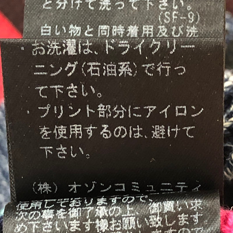 【中古品】【メンズ/レディース】 HYSTERIC GLAMOUR ヒステリックグラマー × ORIGINAL BLUES オリジナルブルース 別注 コラボ YOUNG AND HUNGRY KNIT PULLOVER 02183NS01 ヤング アンド ハングリー ニット プルオーバー 長袖 トップス 140-251002-ks-02-tei サイズ：S カラー：マルチカラー 万代Net店
