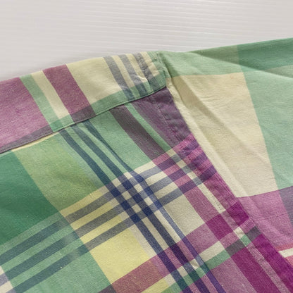【現状渡し品】【メンズ】 RALPH LAUREN ラルフローレン 90's MADRAS CHECK BD L/S SHIRT 90年代 マドラス チェック ボタンダウン ロングスリーブ シャツ 長袖 トップス 145-250930-yo-13-tei サイズ：M カラー：マルチ 万代Net店