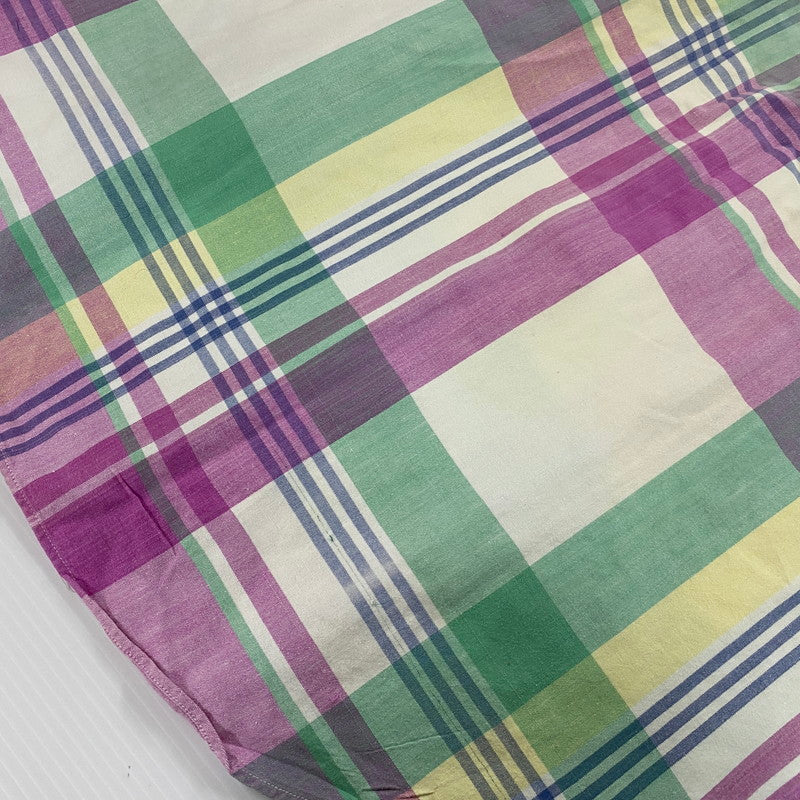 【現状渡し品】【メンズ】 RALPH LAUREN ラルフローレン 90's MADRAS CHECK BD L/S SHIRT 90年代 マドラス チェック ボタンダウン ロングスリーブ シャツ 長袖 トップス 145-250930-yo-13-tei サイズ：M カラー：マルチ 万代Net店