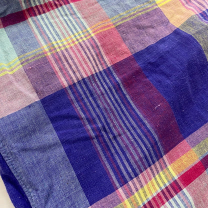 【現状渡し品】【メンズ】 RALPH LAUREN ラルフローレン 90's MADRAS CHECK BD L/S SHIRT 90年代 マドラス チェック ボタンダウン ロングスリーブ シャツ 長袖 トップス 145-250930-yo-12-tei サイズ：M カラー：パープル系 万代Net店