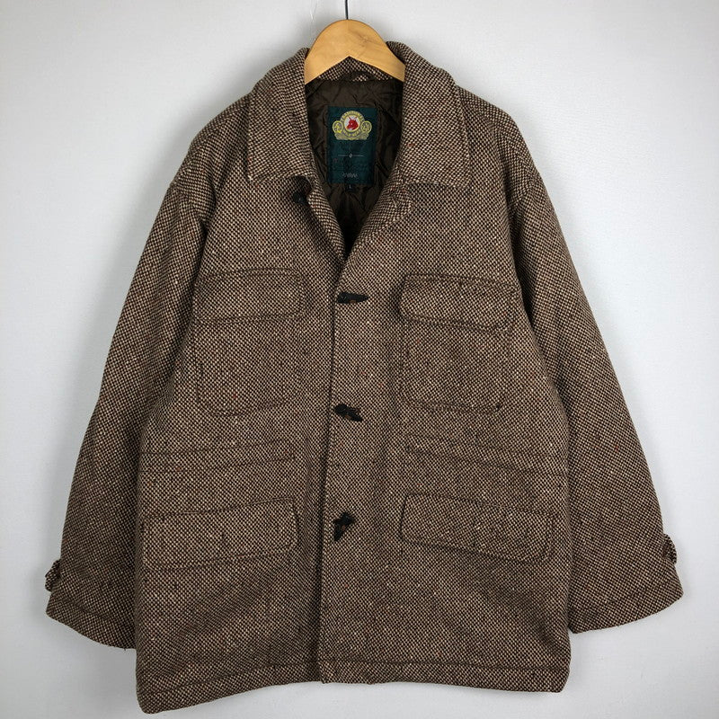 【中古品】【メンズ】 Traditional Weatherwear トラディショナルウェザーウェア TWEED DUFFLE JACKET ツウィード ダッフル ジャケット アウター 145-250930-yo-15-tei サイズ：L カラー：ブラウン 万代Net店