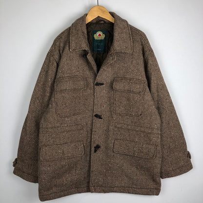 【中古品】【メンズ】 Traditional Weatherwear トラディショナルウェザーウェア TWEED DUFFLE JACKET ツウィード ダッフル ジャケット アウター 145-250930-yo-15-tei サイズ：L カラー：ブラウン 万代Net店