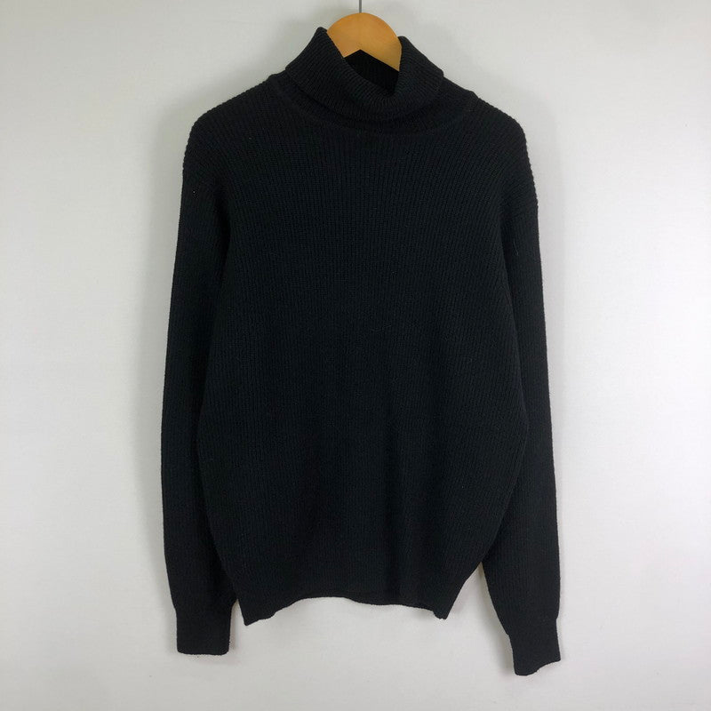 【中古品】【メンズ】 SHIPS シップス SCOTTISH LAMBS WOOL TURTLENECK KNIT D-TK9044 スコティッシュラム ウール タートルネック ニット 長袖 トップス セーター 147-251125-yo-16-tei サイズ：42 カラー：ブラック 万代Net店