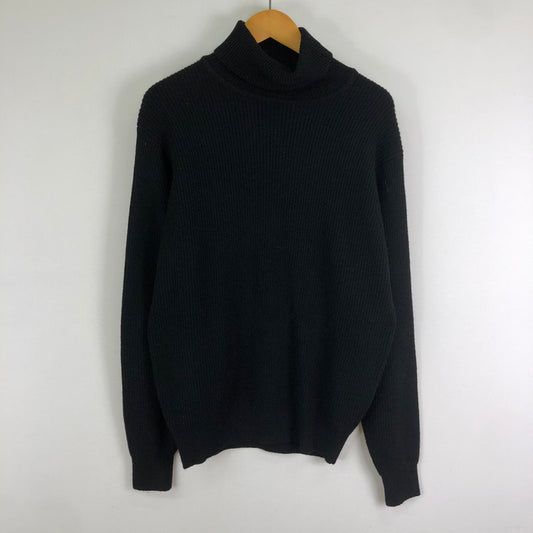 【中古品】【メンズ】 SHIPS シップス SCOTTISH LAMBS WOOL TURTLENECK KNIT D-TK9044 スコティッシュラム ウール タートルネック ニット 長袖 トップス セーター 147-251125-yo-16-tei サイズ：42 カラー：ブラック 万代Net店
