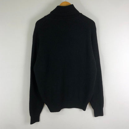 【中古品】【メンズ】 SHIPS シップス SCOTTISH LAMBS WOOL TURTLENECK KNIT D-TK9044 スコティッシュラム ウール タートルネック ニット 長袖 トップス セーター 147-251125-yo-16-tei サイズ：42 カラー：ブラック 万代Net店