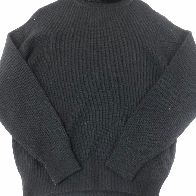 【中古品】【メンズ】 SHIPS シップス SCOTTISH LAMBS WOOL TURTLENECK KNIT D-TK9044 スコティッシュラム ウール タートルネック ニット 長袖 トップス セーター 147-251125-yo-16-tei サイズ：42 カラー：ブラック 万代Net店