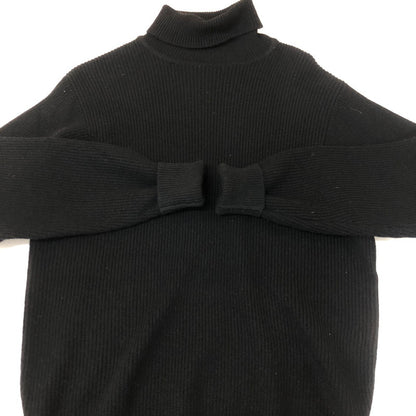 【中古品】【メンズ】 SHIPS シップス SCOTTISH LAMBS WOOL TURTLENECK KNIT D-TK9044 スコティッシュラム ウール タートルネック ニット 長袖 トップス セーター 147-251125-yo-16-tei サイズ：42 カラー：ブラック 万代Net店
