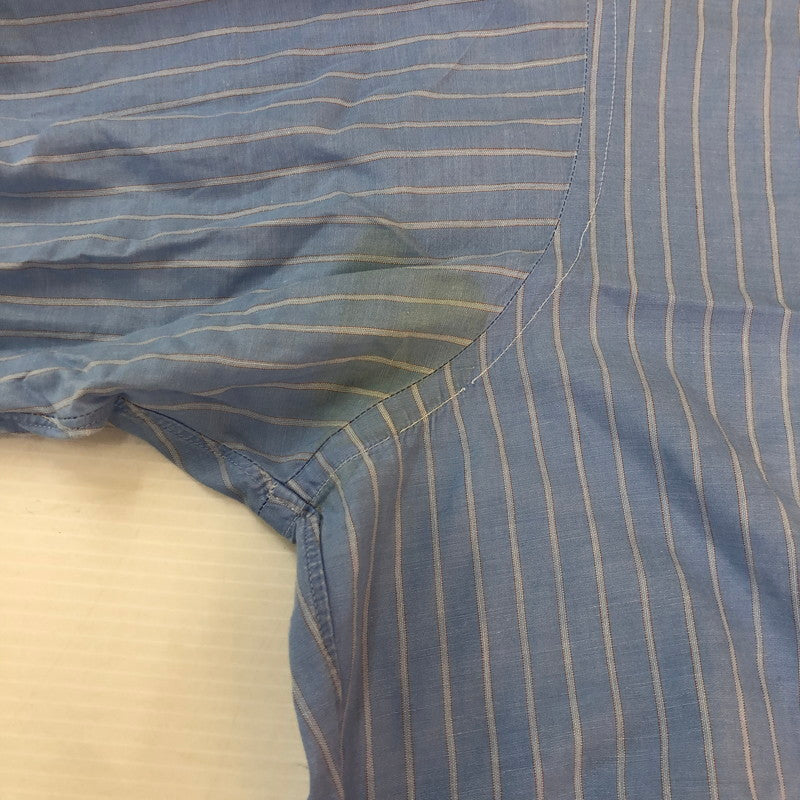 【現状渡し品】【メンズ】 Brooks Brothers ブルックスブラザーズ 90's MAKERS STRIPE BD L/S SHIRT 90年代 メイカーズ ストライプ ボタンダウン ロングスリーブ シャツ 長袖 トップス 145-251003-yo-08-tei サイズ：16-6 カラー：ライトブルー 万代Net店