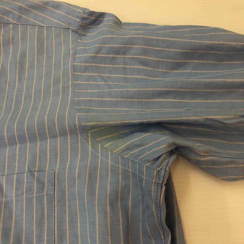 【現状渡し品】【メンズ】 Brooks Brothers ブルックスブラザーズ 90's MAKERS STRIPE BD L/S SHIRT 90年代 メイカーズ ストライプ ボタンダウン ロングスリーブ シャツ 長袖 トップス 145-251003-yo-08-tei サイズ：16-6 カラー：ライトブルー 万代Net店