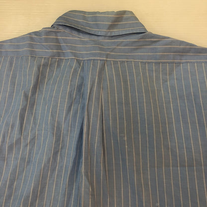 【現状渡し品】【メンズ】 Brooks Brothers ブルックスブラザーズ 90's MAKERS STRIPE BD L/S SHIRT 90年代 メイカーズ ストライプ ボタンダウン ロングスリーブ シャツ 長袖 トップス 145-251003-yo-08-tei サイズ：16-6 カラー：ライトブルー 万代Net店