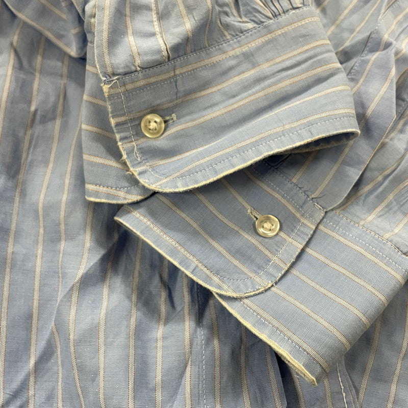 【現状渡し品】【メンズ】 Brooks Brothers ブルックスブラザーズ 90's MAKERS STRIPE BD L/S SHIRT 90年代 メイカーズ ストライプ ボタンダウン ロングスリーブ シャツ 長袖 トップス 145-251003-yo-08-tei サイズ：16-6 カラー：ライトブルー 万代Net店