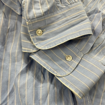 【現状渡し品】【メンズ】 Brooks Brothers ブルックスブラザーズ 90's MAKERS STRIPE BD L/S SHIRT 90年代 メイカーズ ストライプ ボタンダウン ロングスリーブ シャツ 長袖 トップス 145-251003-yo-08-tei サイズ：16-6 カラー：ライトブルー 万代Net店