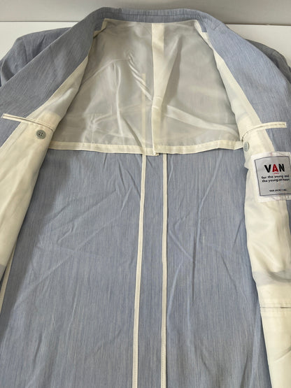 【中古品】【メンズ】 VAN ヴァン SEERSUCKER TAILORED JACKET シアサッカーテーラードジャケット アウター 147-260916-YS-11-hon サイズ：L カラー：ブルー系 万代Net店