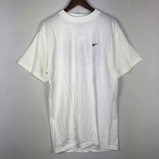 【中古品】【メンズ】 NIKE ナイキ 90's BACK PRINT LOGO S/S TEE 90年代 バックブリント ロゴ ショートスリーブ Tシャツ 半袖 トップス USA製 148-251002-ks-24-tei サイズ：L カラー：ホワイト 万代Net店
