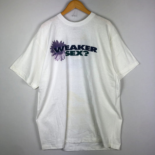 【現状渡し品】【レディース】 NIKE ナイキ 90's LOGO PRINT S/S TEE 90年代 ロゴプリント ショートスリーブ Tシャツ 半袖 トップス 148-251002-ks-28-tei サイズ：L カラー：ホワイト 万代Net店