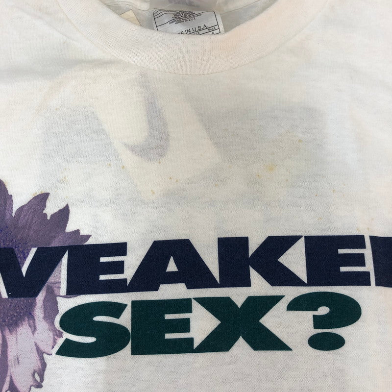 【現状渡し品】【レディース】 NIKE ナイキ 90's LOGO PRINT S/S TEE 90年代 ロゴプリント ショートスリーブ Tシャツ 半袖 トップス 148-251002-ks-28-tei サイズ：L カラー：ホワイト 万代Net店