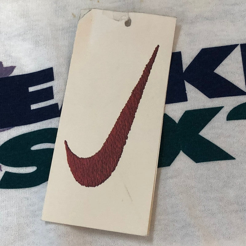 【現状渡し品】【レディース】 NIKE ナイキ 90's LOGO PRINT S/S TEE 90年代 ロゴプリント ショートスリーブ Tシャツ 半袖 トップス 148-251002-ks-28-tei サイズ：L カラー：ホワイト 万代Net店