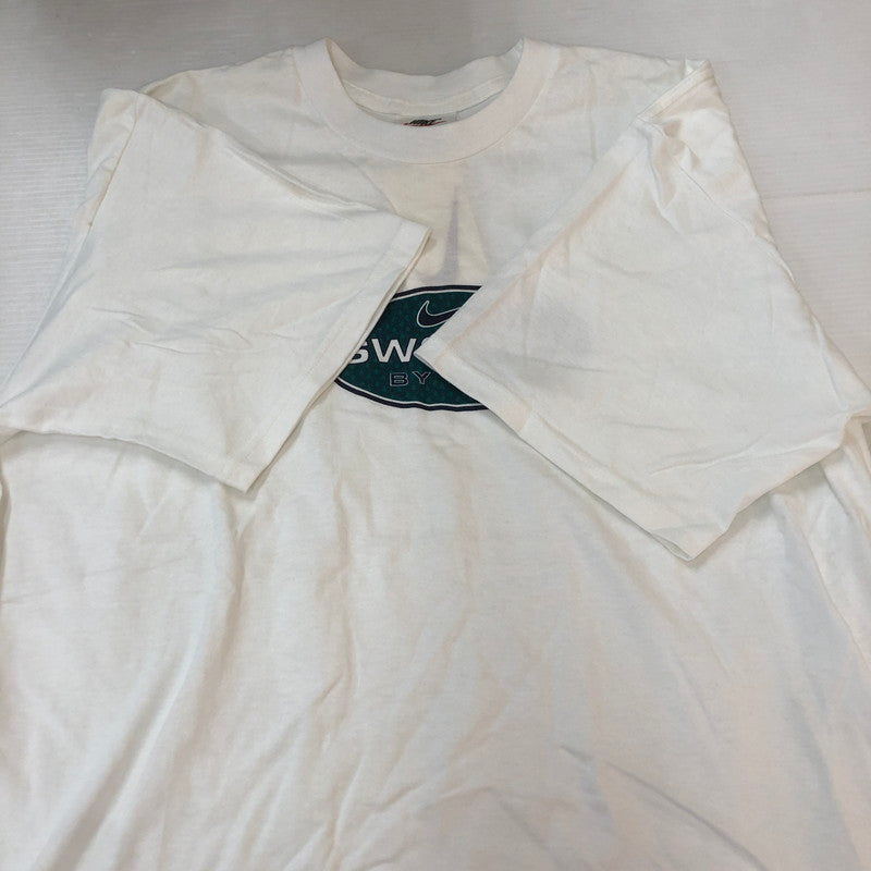 【中古品】【レディース】 NIKE ナイキ 90's LOGO PRINT S/S TEE 670281 90年代 ロゴプリント ショートスリーブ Tシャツ 半袖 トップス USA製 148-251002-ks-29-tei サイズ：L カラー：ホワイト 万代Net店