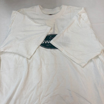 【中古品】【レディース】 NIKE ナイキ 90's LOGO PRINT S/S TEE 670281 90年代 ロゴプリント ショートスリーブ Tシャツ 半袖 トップス USA製 148-251002-ks-29-tei サイズ：L カラー：ホワイト 万代Net店